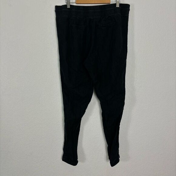 Athleta Black Cabo Linen Jogger Pants with Zipper Pockets - Picture 2 of 6
